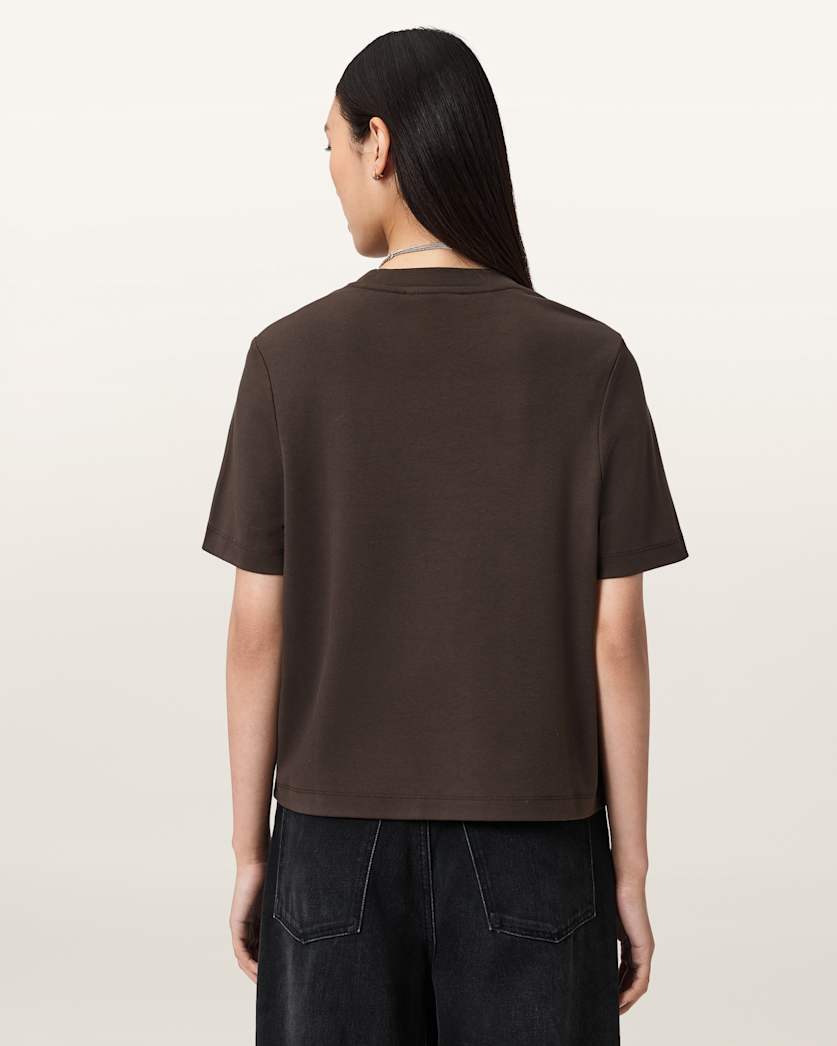 Dark Slate Gray טי שירט קצרה לנשים Lover Lisa ALLSAINTS