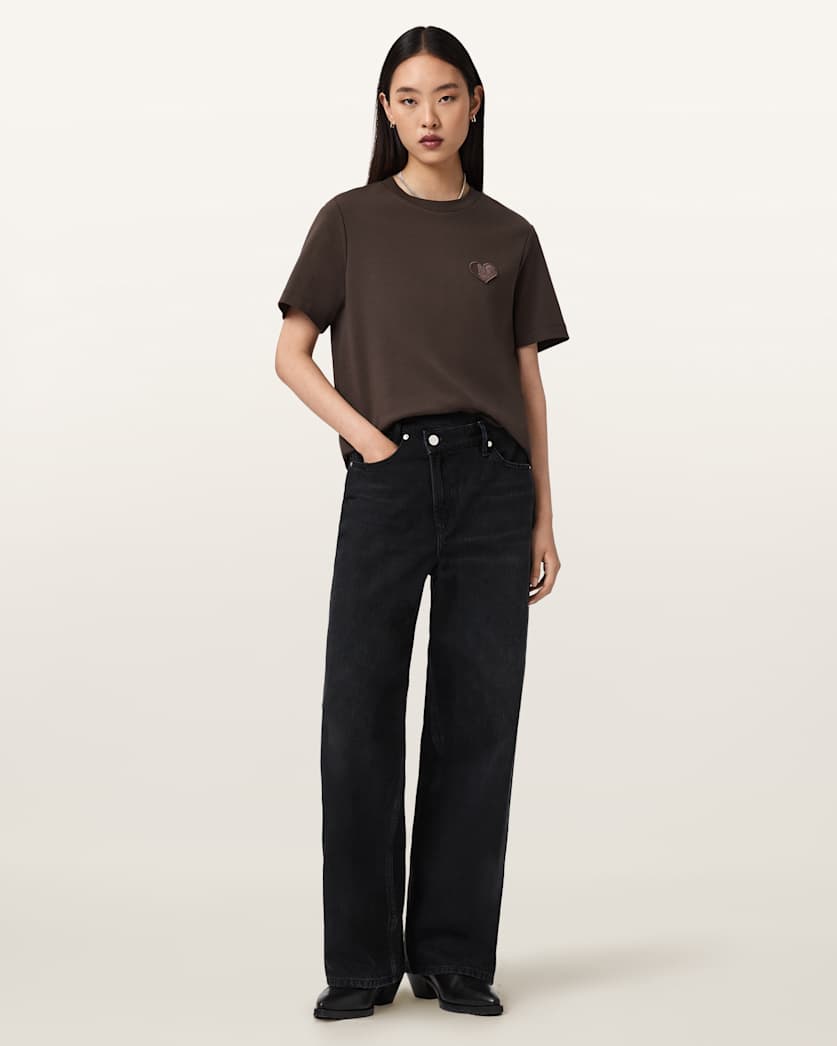 Seashell טי שירט קצרה לנשים Lover Lisa ALLSAINTS