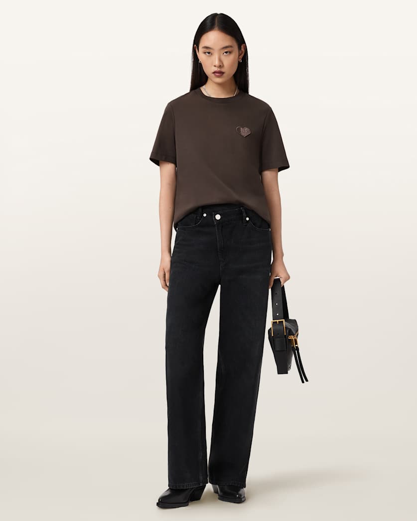 Seashell טי שירט קצרה לנשים Lover Lisa ALLSAINTS