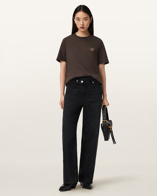 Seashell טי שירט קצרה לנשים Lover Lisa ALLSAINTS