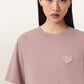 Dark Gray טי שירט קצרה לנשים Lover Lisa Tee ALLSAINTS