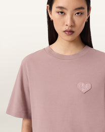 Dark Gray טי שירט קצרה לנשים Lover Lisa Tee ALLSAINTS
