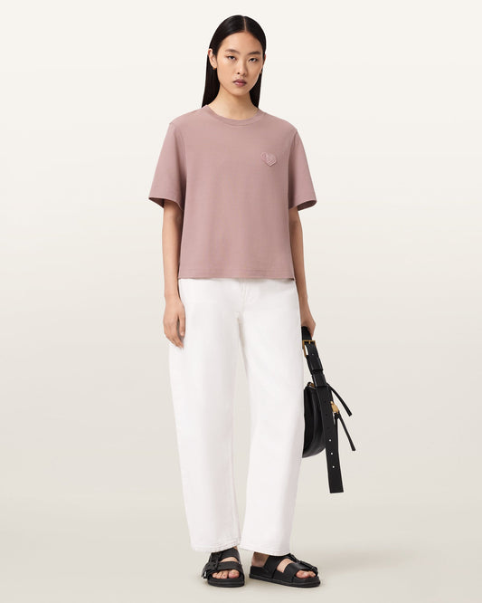 Seashell טי שירט קצרה לנשים Lover Lisa Tee ALLSAINTS