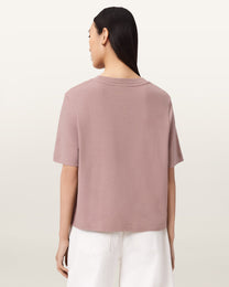 Seashell טי שירט קצרה לנשים Lover Lisa Tee ALLSAINTS