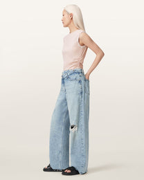 Antique White גופיה לנשים West Tank ALLSAINTS