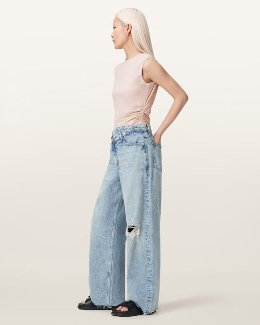 Antique White גופיה לנשים West Tank ALLSAINTS