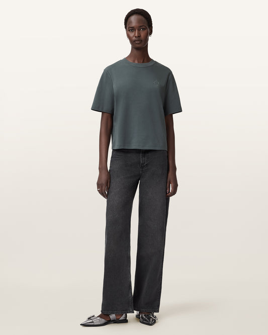 Beige טי שירט קצרה לנשים Lisa Haven ALLSAINTS