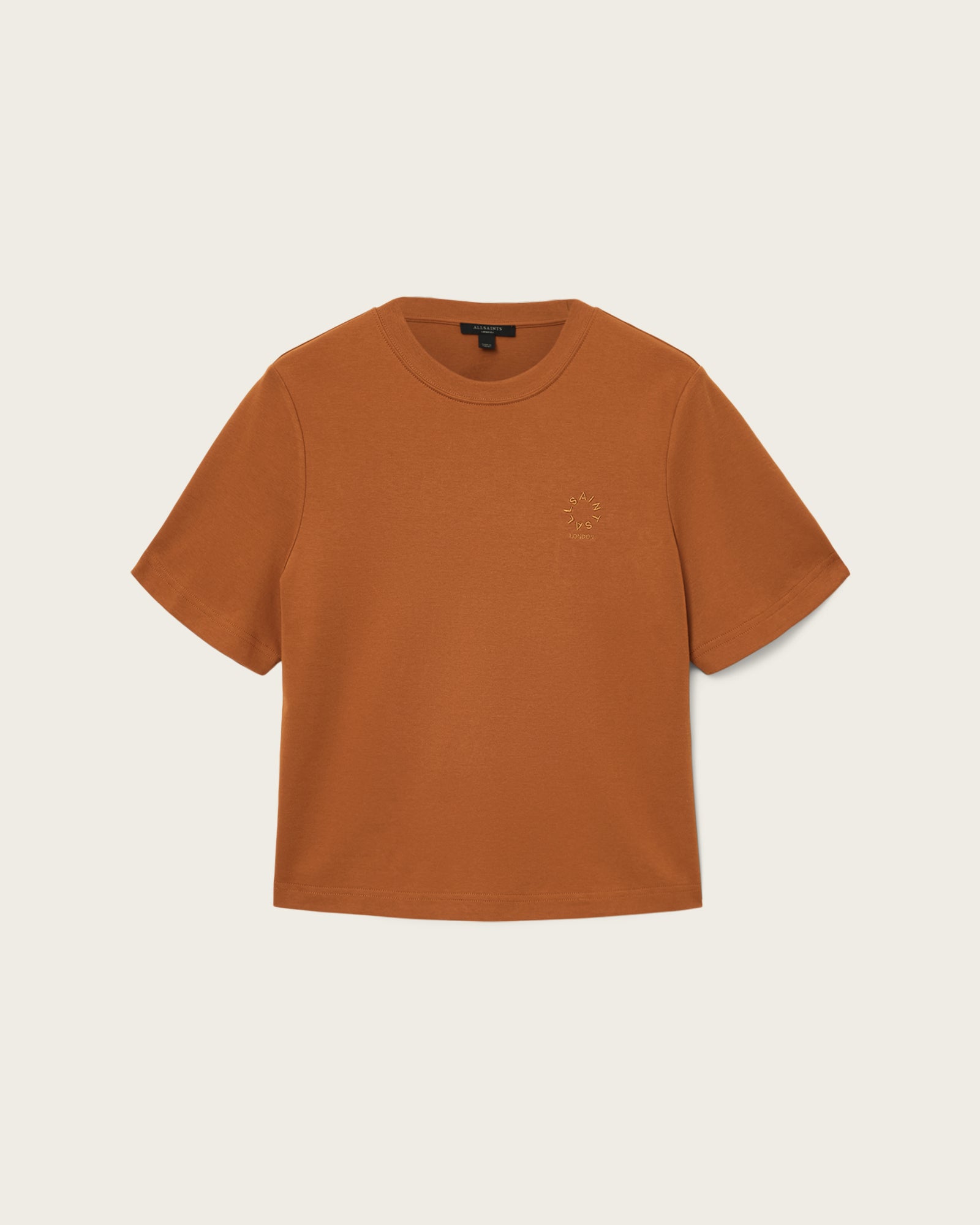 Beige טי שירט קצרה לנשים Lisa Haven ALLSAINTS