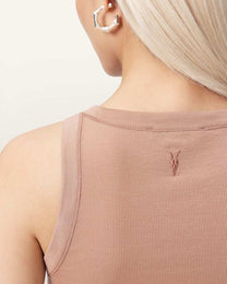 Rosy Brown גופיה לנשים Rina Tank ALLSAINTS