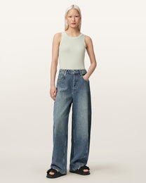 Antique White גופיה לנשים Rina Tank ALLSAINTS