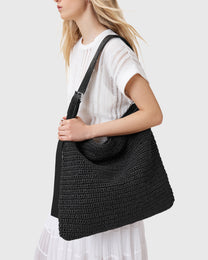 Dark Slate Gray תיק צד קרושה לנשים Asha ALLSAINTS