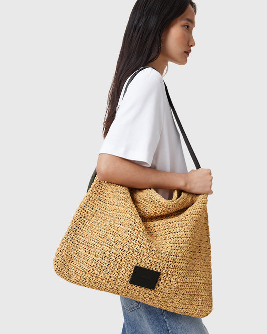 Antique White תיק צד קרושה לנשים Asha ALLSAINTS