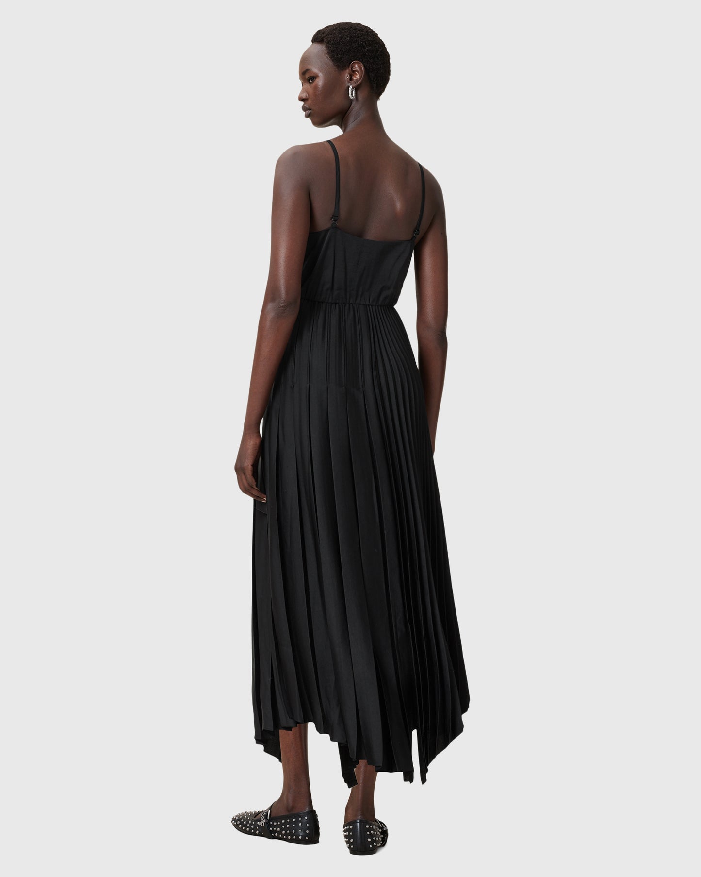 Black שמלת מידי לנשים 2 ב-1 Jax ALLSAINTS