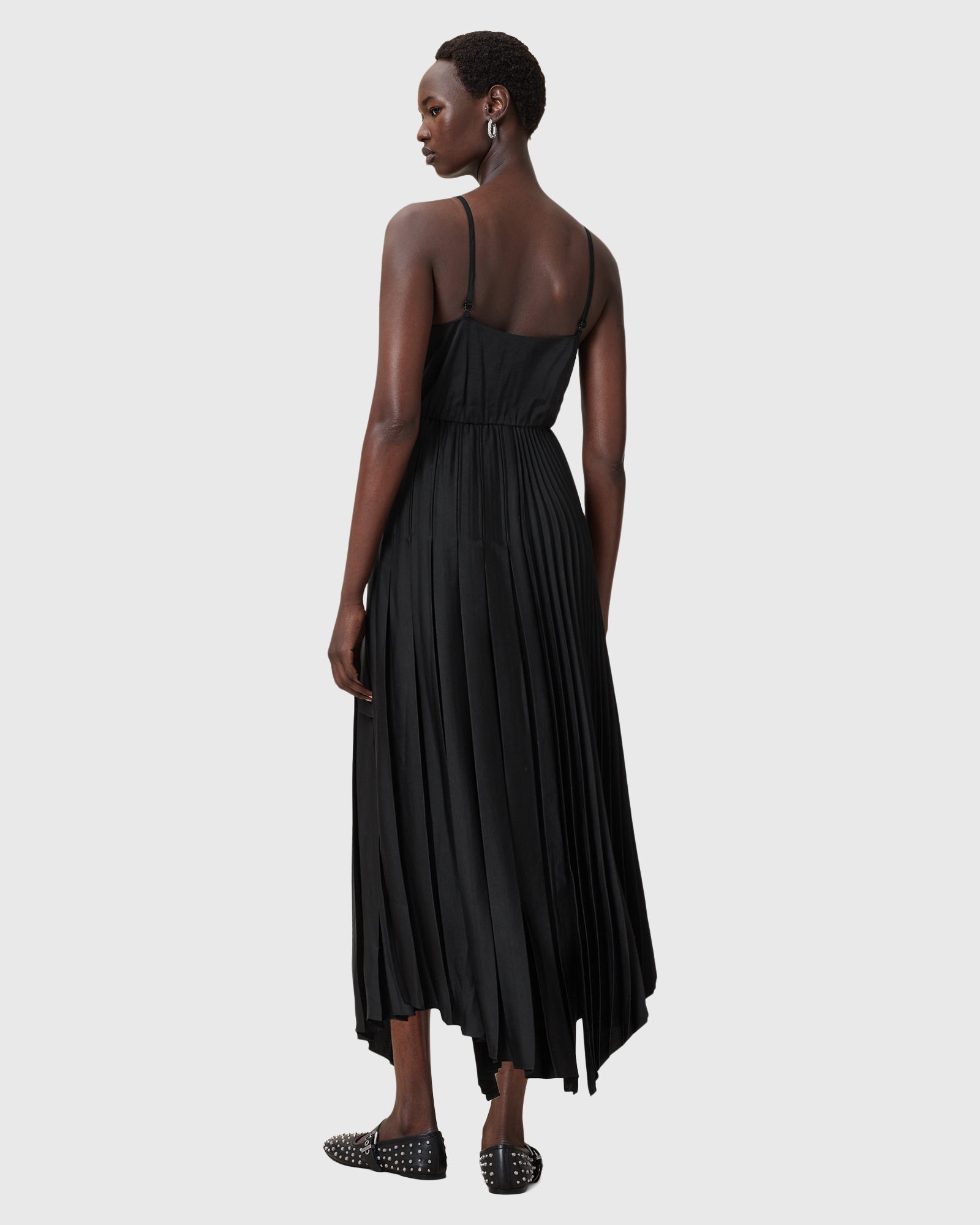 Black שמלת מידי לנשים 2 ב-1 Jax ALLSAINTS