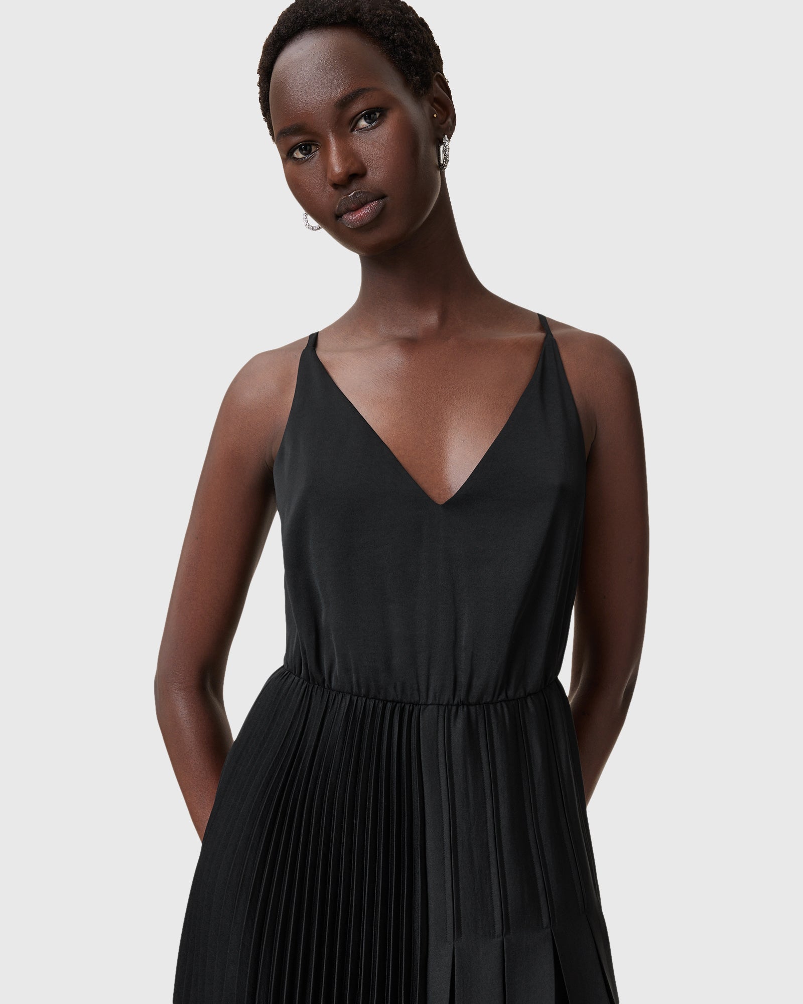 Lavender שמלת מידי לנשים 2 ב-1 Jax ALLSAINTS