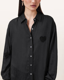 Dark Slate Gray שמלת מקסי לנשים Ezra ALLSAINTS