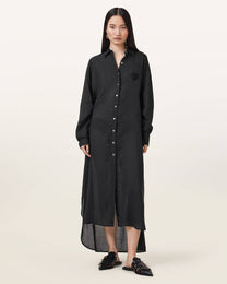 Dark Slate Gray שמלת מקסי לנשים Ezra ALLSAINTS