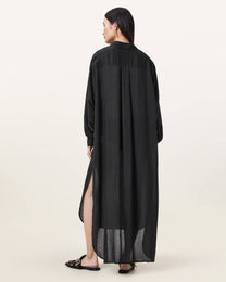 Dark Slate Gray שמלת מקסי לנשים Ezra ALLSAINTS