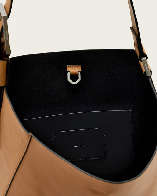 Black תיק צד לנשים Luna Hobo ALLSAINTS