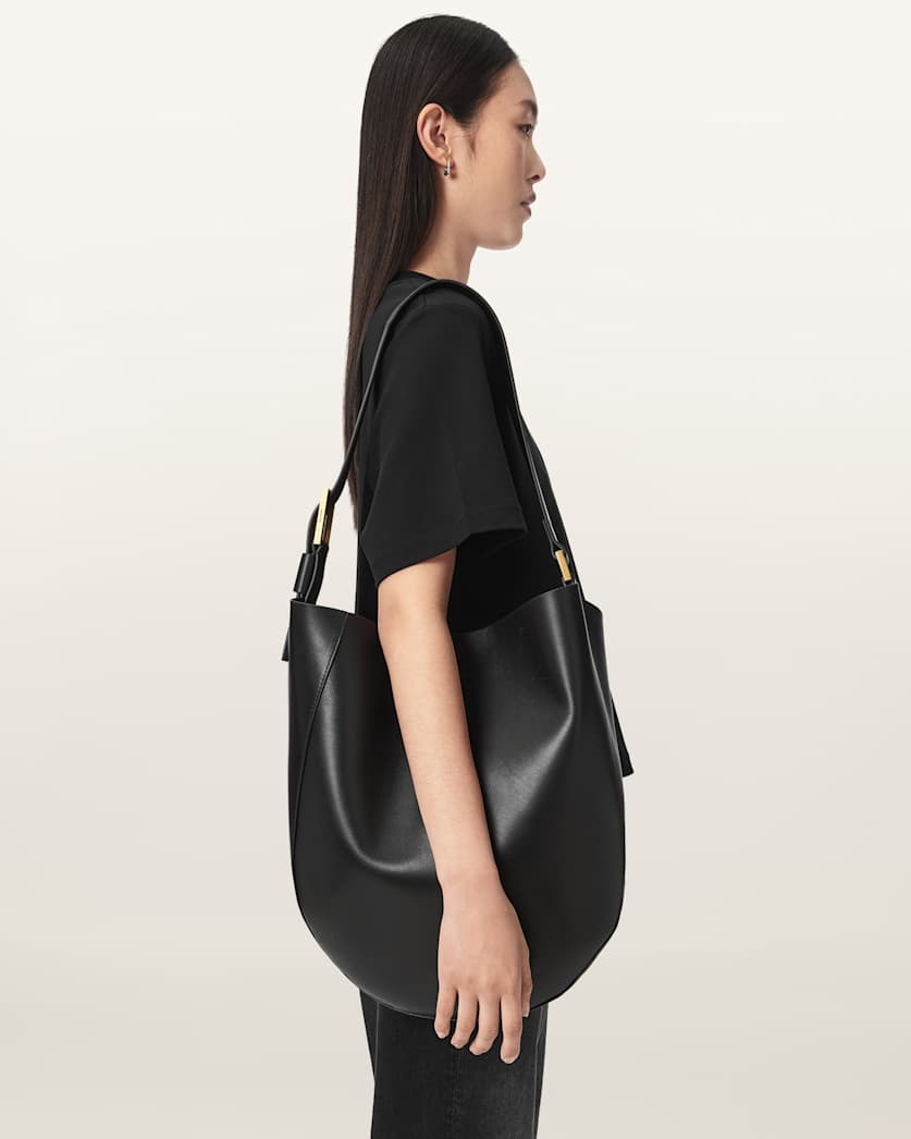 Dark Slate Gray תיק צד לנשים Luna Hobo ALLSAINTS