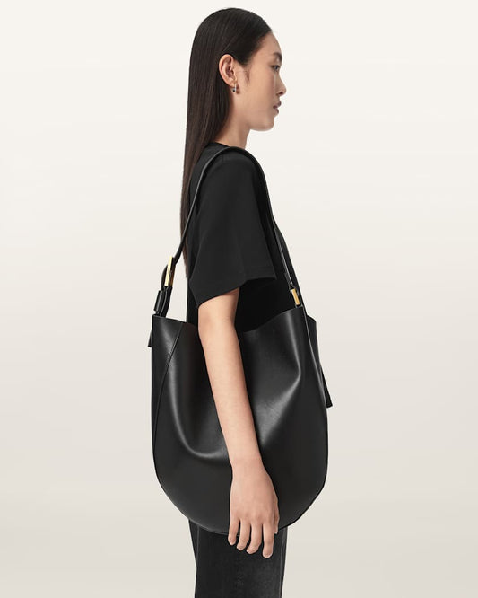 Dark Slate Gray תיק צד לנשים Luna Hobo ALLSAINTS