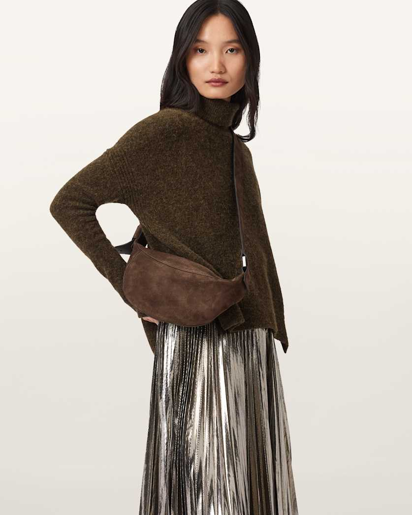 Dark Slate Gray תיק צד לנשים Luna ALLSAINTS