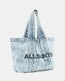 Lavender תיק טוט ג׳ינס לנשים Izzy Bleached ALLSAINTS