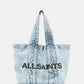 Lavender תיק טוט ג׳ינס לנשים Izzy Bleached ALLSAINTS
