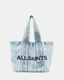 Lavender תיק טוט ג׳ינס לנשים Izzy Bleached ALLSAINTS
