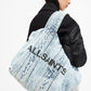 White Smoke תיק טוט ג׳ינס לנשים Izzy Bleached ALLSAINTS