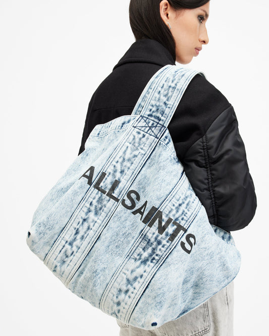 White Smoke תיק טוט ג׳ינס לנשים Izzy Bleached ALLSAINTS