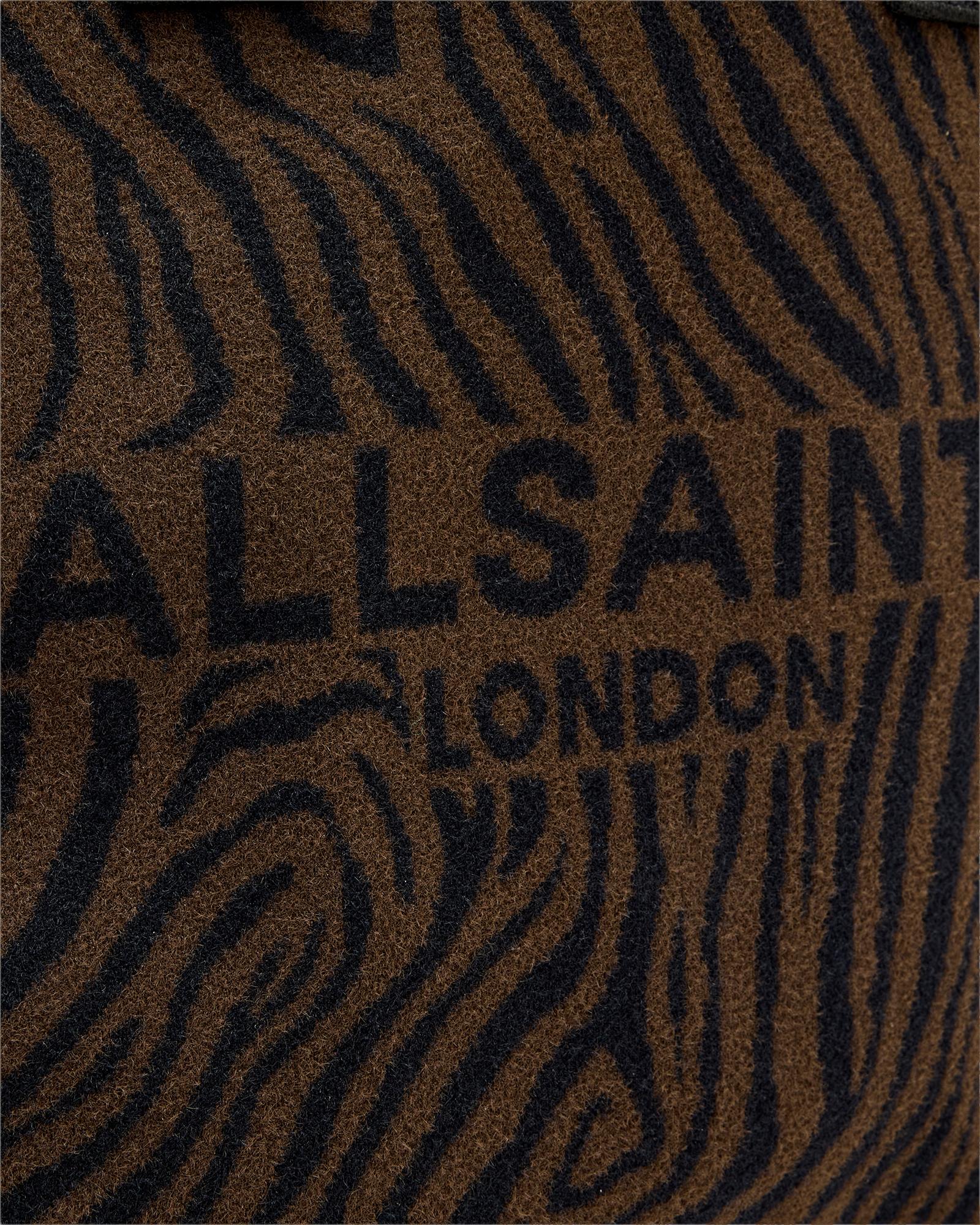 Black תיק צד לנשים Izzy Zebra ALLSAINTS