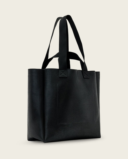 Black IZZY SHEEN E/W TOTE תיק צד ALLSAINTS