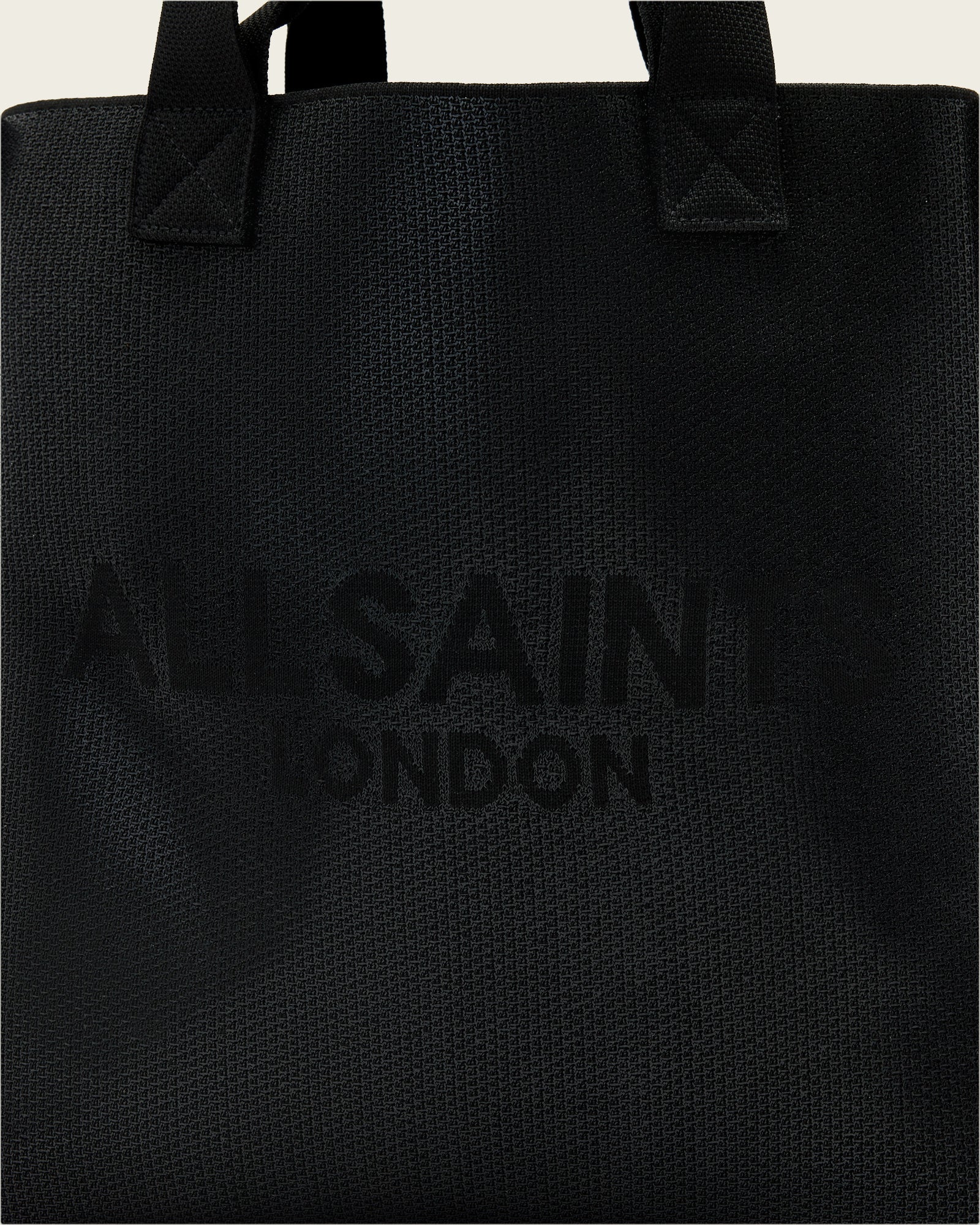 Black IZZY SHEEN E/W TOTE תיק צד ALLSAINTS