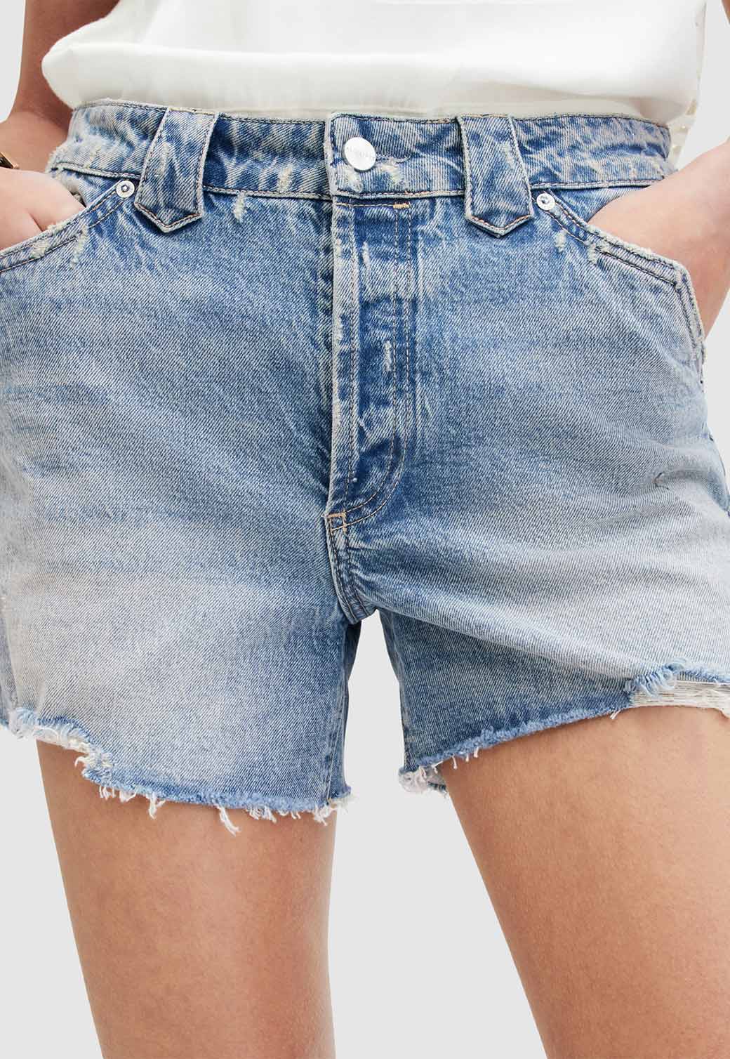 Gray מכנסי ג'ינס קצרים לנשים Idaho ALLSAINTS