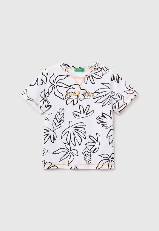 Lavender טי-שירט קצרה לתינוקות BENETTON