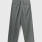 Dark Slate Gray מכנסיים ארוכים משובצים לנשים BENETTON