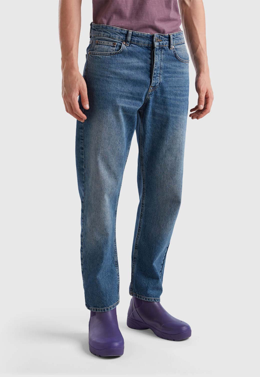 Dark Slate Gray ג'ינס ארוך לגברים BENETTON
