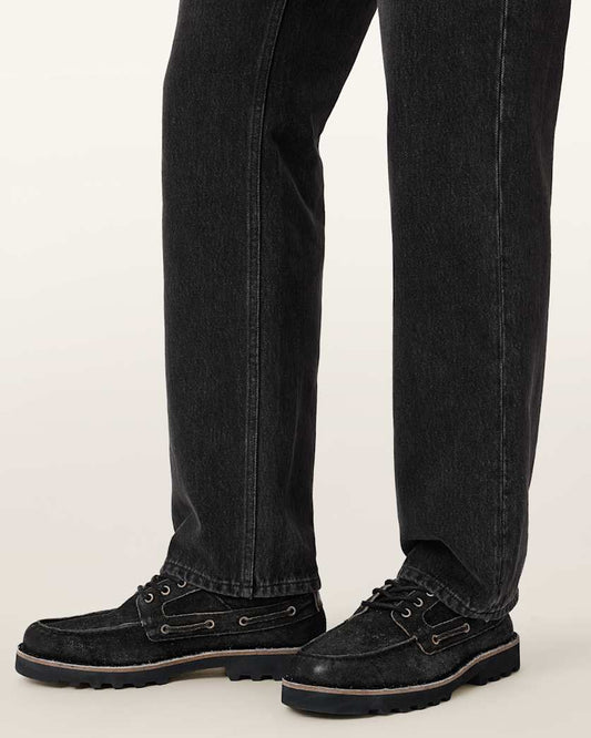 Black מוקסינים לגברים Skiff ALLSAINTS