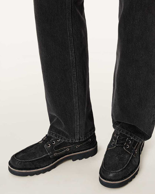 Black מוקסינים לגברים Skiff ALLSAINTS