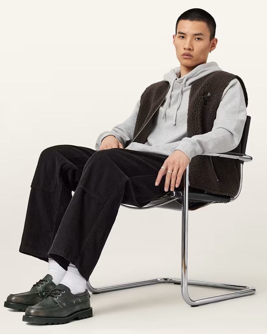 Black מוקסינים לגברים Skiff ALLSAINTS