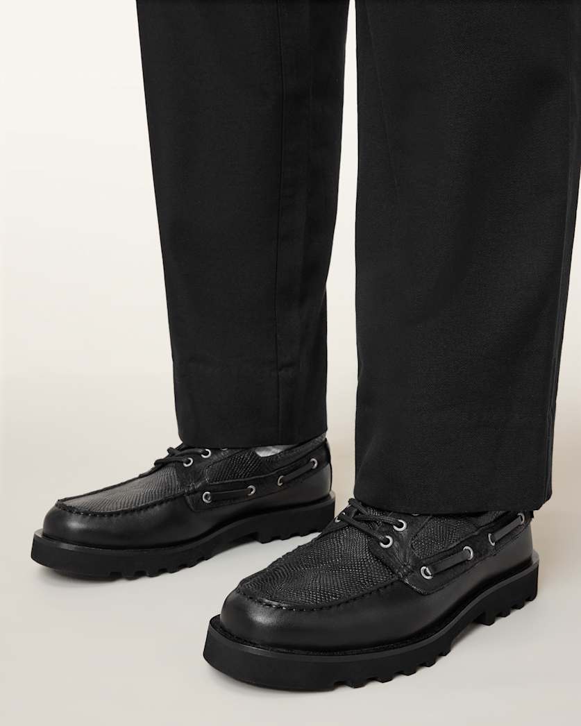 Black מוקסינים לגברים Skiff ALLSAINTS