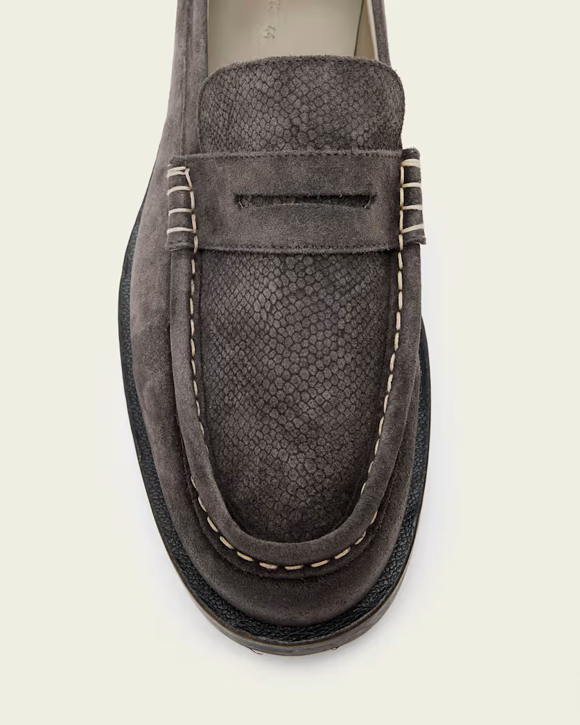 Antique White מוקסינים זמש לגברים Bloom ALLSAINTS