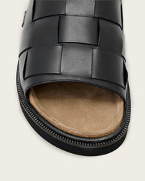 Dark Slate Gray כפכפי עור קלועים לגברים Randal ALLSAINTS
