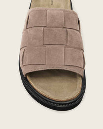 Rosy Brown כפכפי עור קלועים לגברים Randal ALLSAINTS
