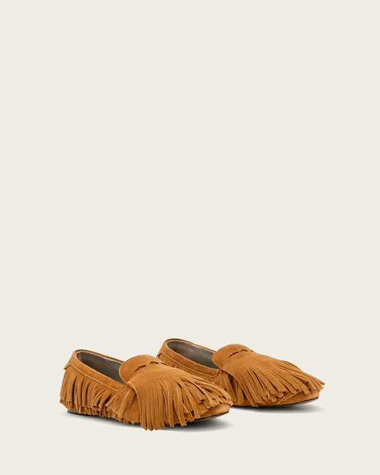 Lavender נעלי לואפר זמש לנשים Sandy Fringe ALLSAINTS