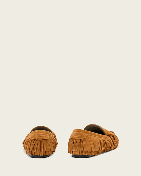 Lavender נעלי לואפר זמש לנשים Sandy Fringe ALLSAINTS