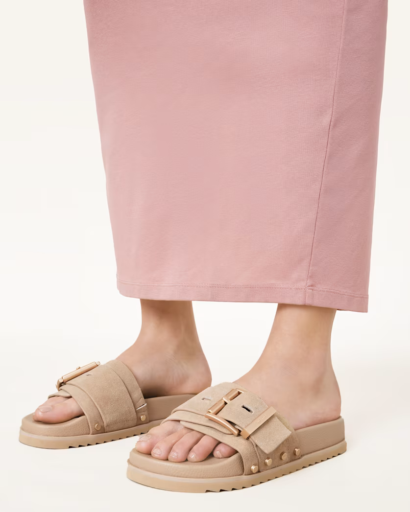 Light Gray כפכפים לנשים Ellie Stud ALLSAINTS