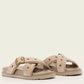 Antique White כפכפי סליידר לנשים Suki Western ALLSAINTS