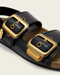 Lavender סנדלי עור לנשים Staffa Buckle ALLSAINTS